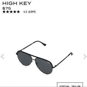 Quay High Key Mini Polarized Sunglasses NWT
